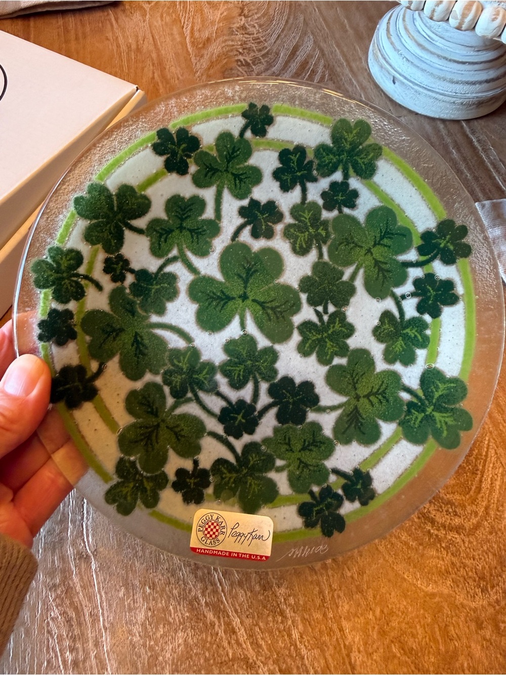 Peggy Karr St. Patty’s Day plate
